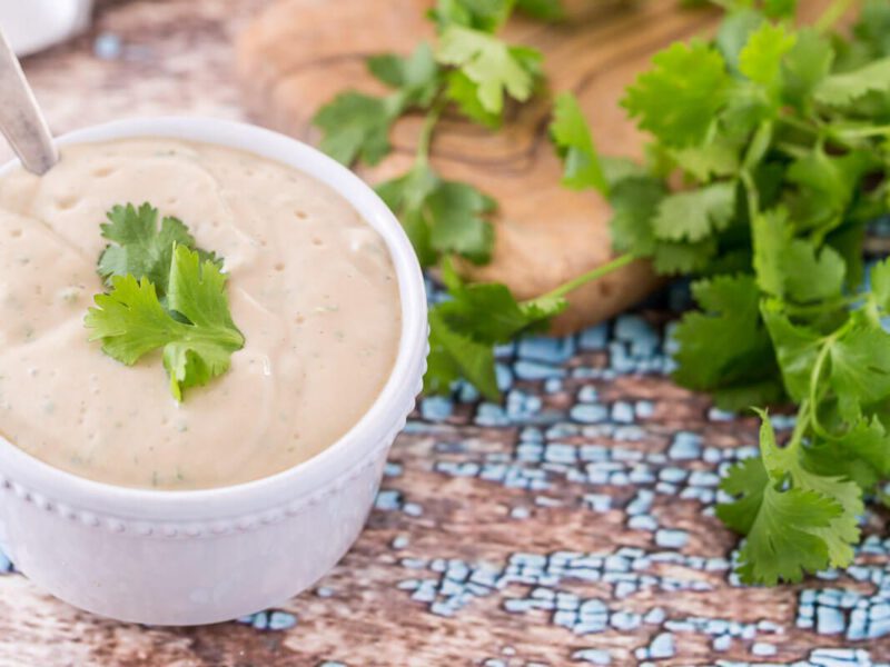 cilantro, dressing