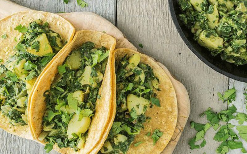 Spinach Potato Tacos, diabetes, carbohydrates