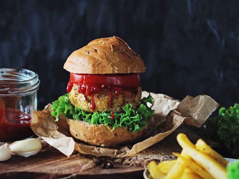 black-eyed, veggie burger
