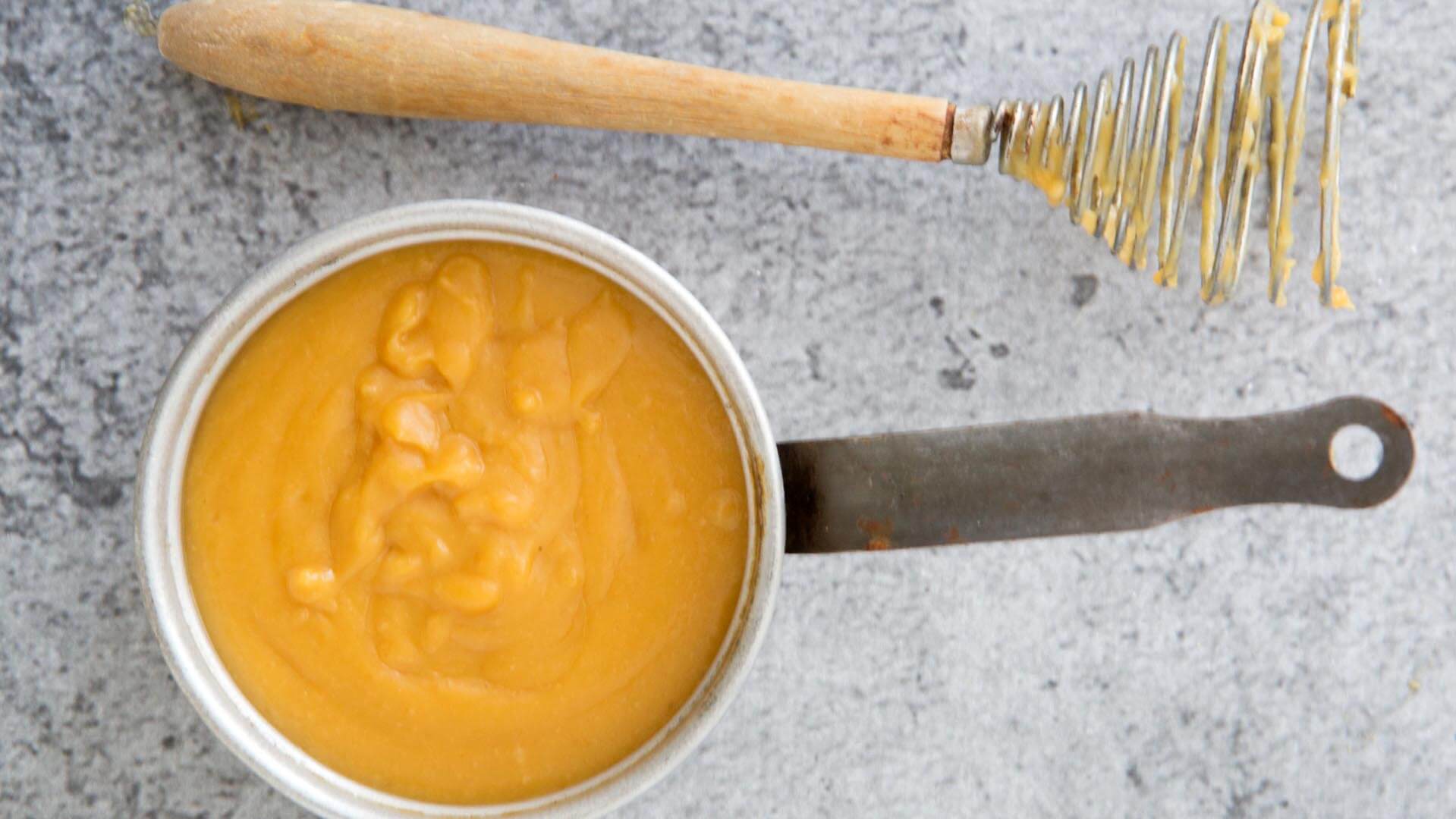 Easy Vegan Miso Sauce with whisk