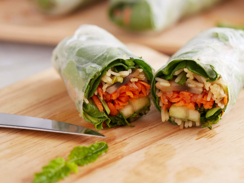 Asian Veggie Wraps