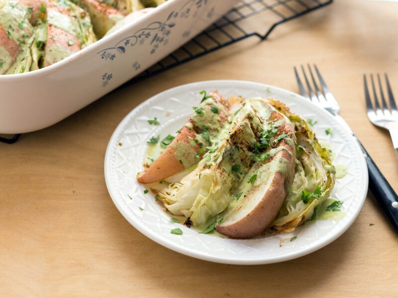 potatoes and cabbage