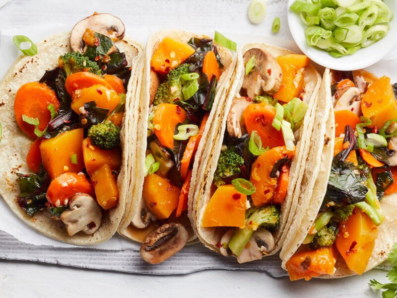 spicy vegan tacos