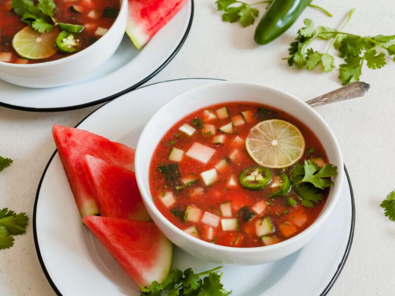 Vegan Watermelon Gazpacho