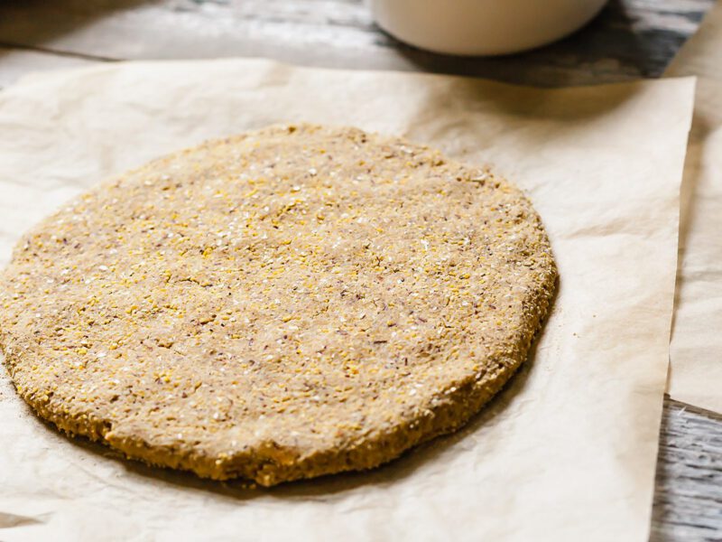 Vegan Gluten-Free Cornmeal Pizza Crust