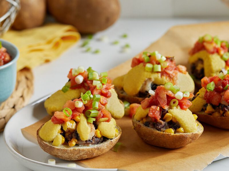 Tex-Mex Vegan Potato Skins