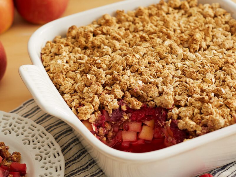 RASPBERRY-Apple crumble