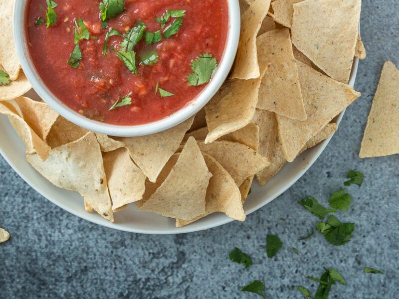 homemade baked tortilla chips