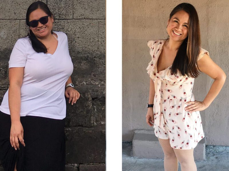 aimee ponce before after uterine fibroids diet