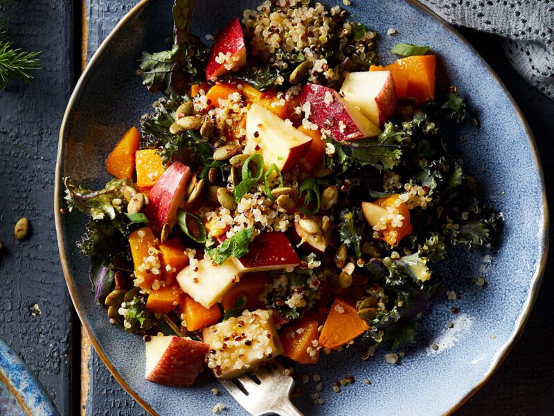 Kale Apple and Quinoa Salad