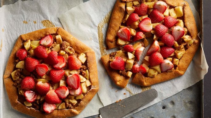 Strawberry-Apple-Walnut Galettes