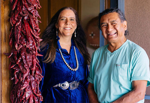 Lois Ellen Frank, PhD, and Walter Whitewater