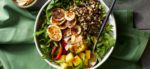 Jerk Grain Bowls with Air-Fried Plantain Chips