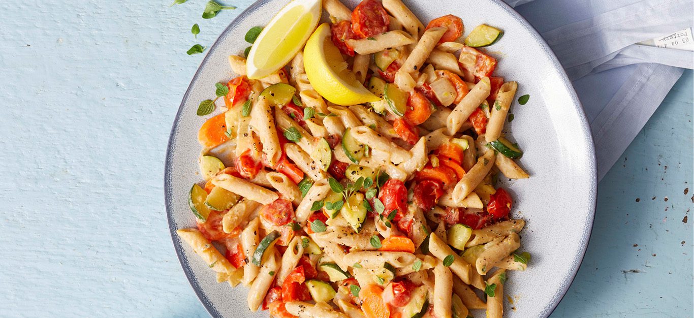 Lemon Hummus Pasta - Forks Over Knives