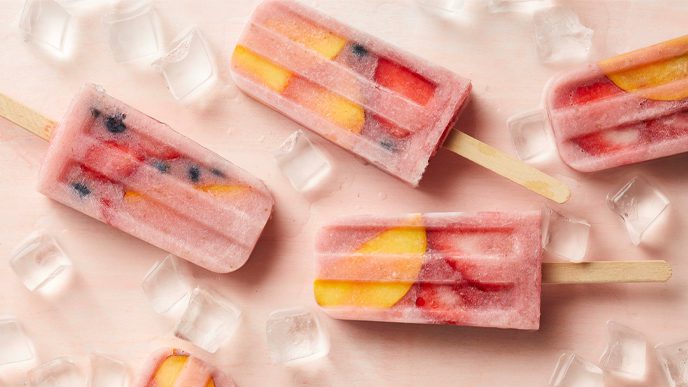 Loaded Strawberry Ice Pops