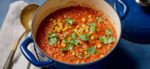 Mexican-Spiced Roasted Red Pepper and Corn Soup