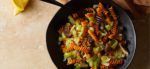 Red Lentil Rotini with Silken Leeks and Shiitakes