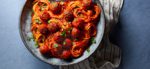 Vegan Spaghetti Marinara with Lentil Balls