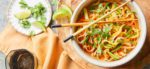 Spicy Thai Noodles with Spiralized Yellow Squash