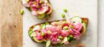 Lemony Spring Pea Toasts