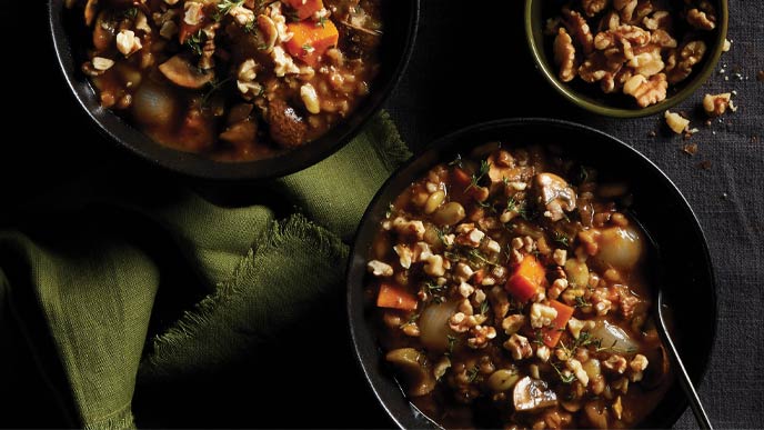 Instant Pot Mushroom-Barley Stew