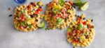Tamales-Inspired Waffles with Black Bean Hash