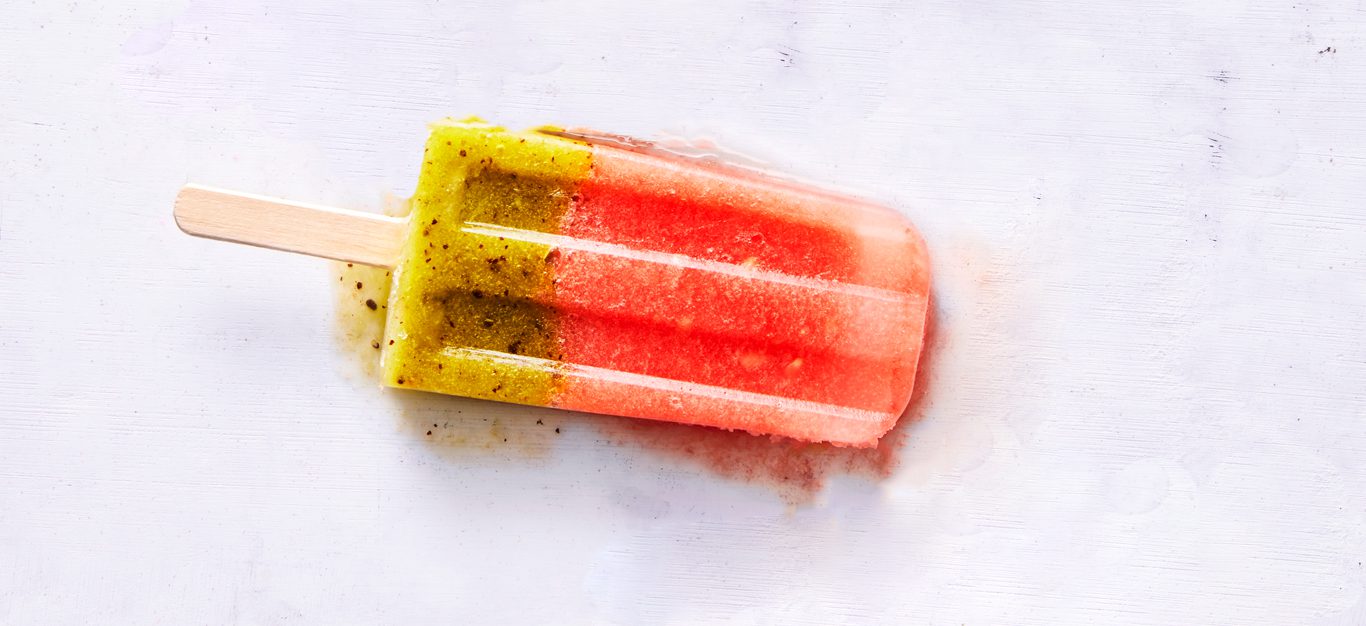 watermelon kiwi ice pops